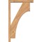Ekena Millwork Westlake Block Smooth Bracket w/ Offset Brace, Western Red Cedar, 3 1/2"W x 18"D x 30"H BKT0402X18X30WTL05SWR - alternate 4